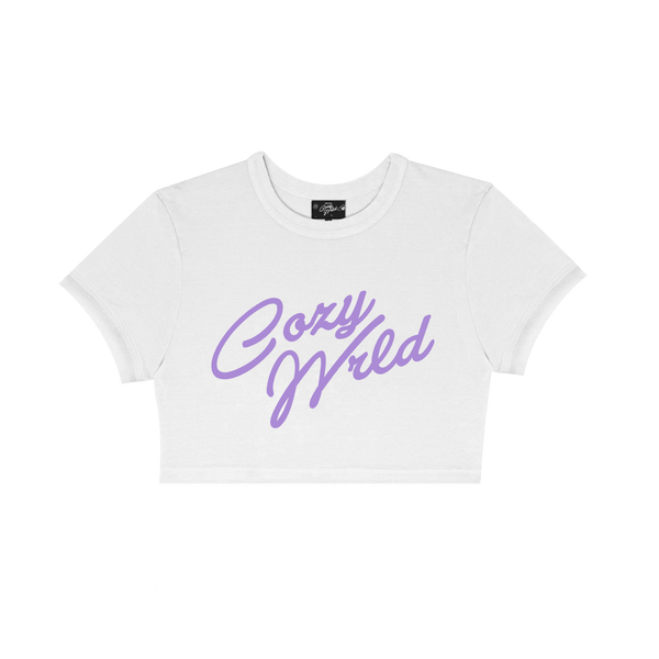 [SWEET LAVENDER CROP TEE]